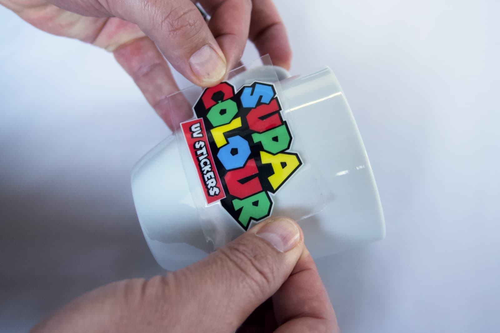 The premium UV sticker.